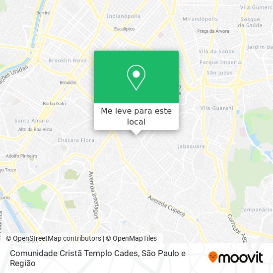 Comunidade Cristã Templo Cades mapa