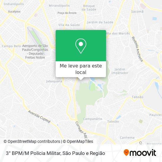 3° BPM/M Polícia Militar mapa