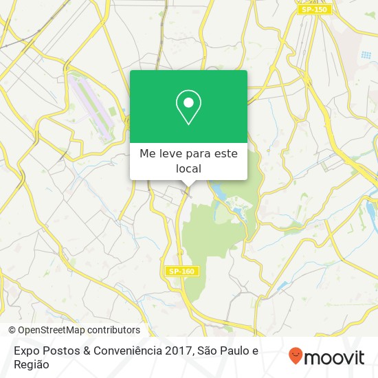 Expo Postos & Conveniência 2017 mapa