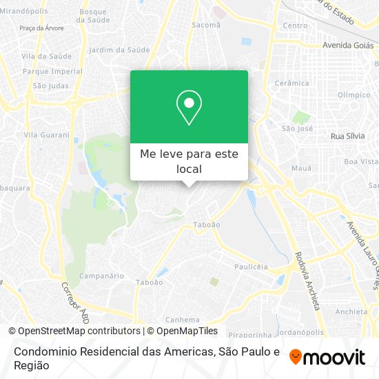 Condominio Residencial das Americas mapa