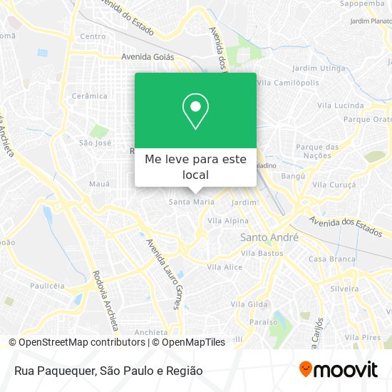 Rua Paquequer mapa