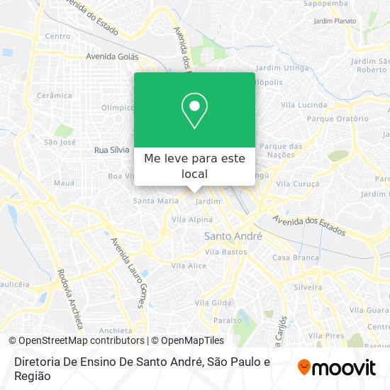 Diretoria De Ensino De Santo André mapa