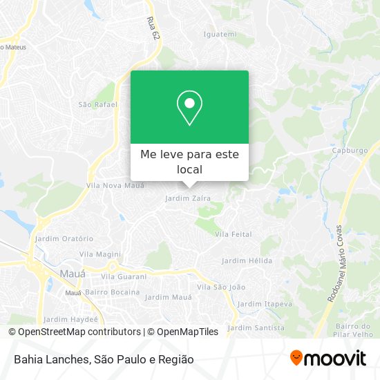 Bahia Lanches mapa
