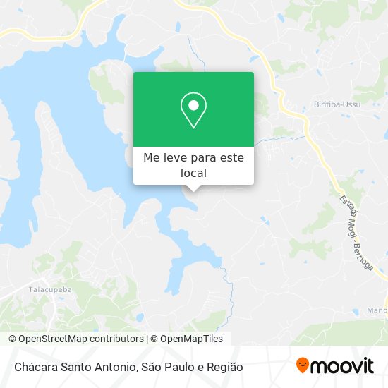 Chácara Santo Antonio mapa