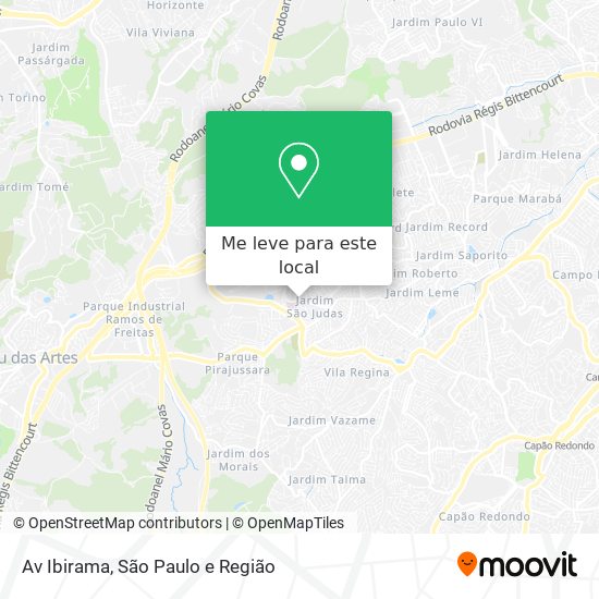 Av Ibirama mapa