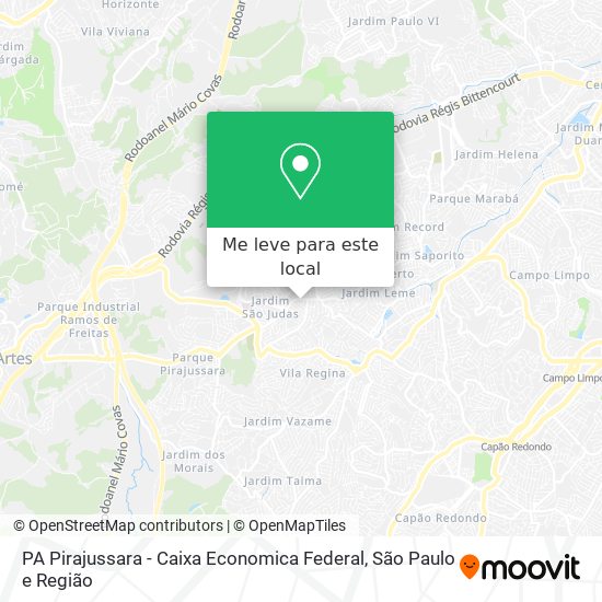 PA Pirajussara - Caixa Economica Federal mapa