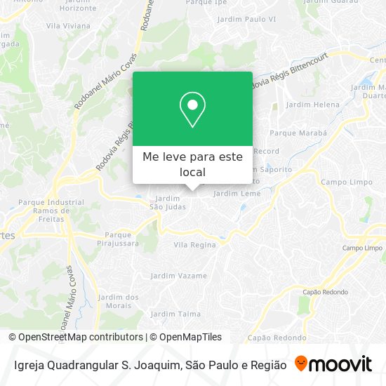 Igreja Quadrangular S. Joaquim mapa