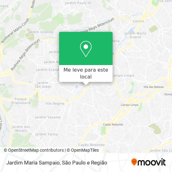 Jardim Maria Sampaio mapa