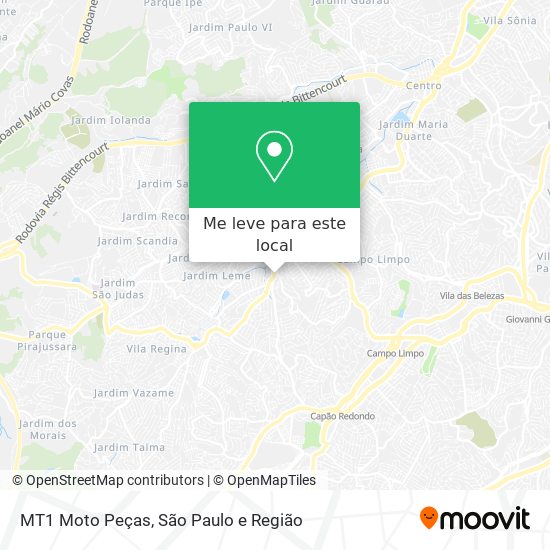 MT1 Moto Peças mapa