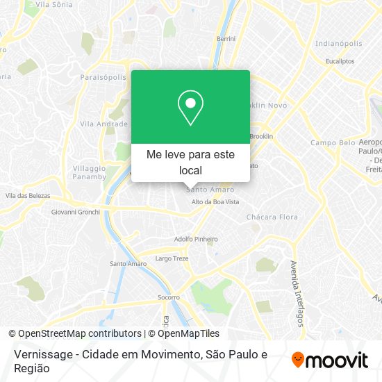 Vernissage - Cidade em Movimento mapa