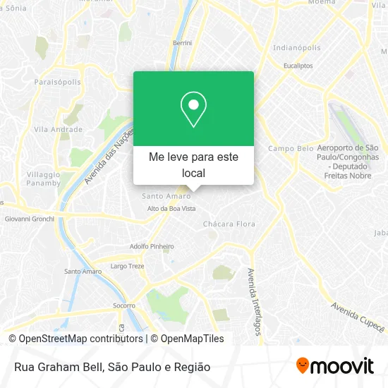 Rua Graham Bell mapa