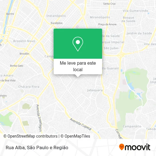 Rua Alba mapa