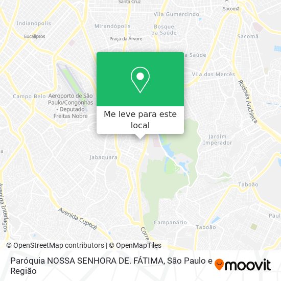 Paróquia NOSSA SENHORA DE. FÁTIMA mapa