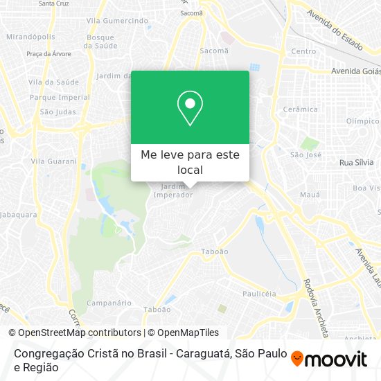 Congregação Cristã no Brasil - Caraguatá mapa