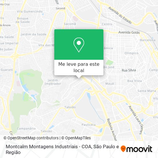 Montcalm Montagens Industriais - COA mapa