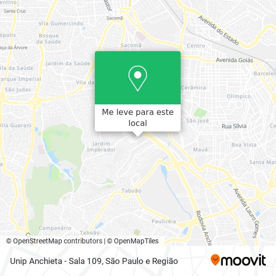Unip Anchieta - Sala 109 mapa