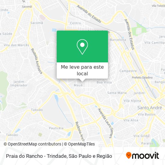 Praia do Rancho - Trindade mapa