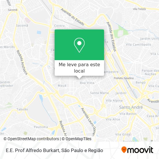 E.E. Prof Alfredo Burkart mapa