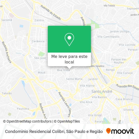 Condominio Residencial Colibri mapa
