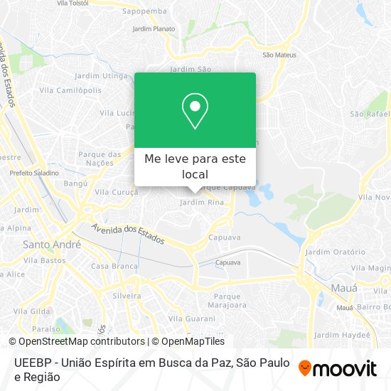 UEEBP - União Espírita em Busca da Paz mapa