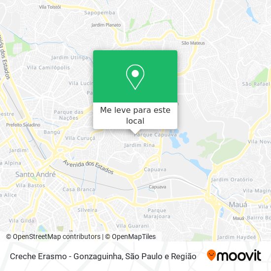 Creche Erasmo - Gonzaguinha mapa