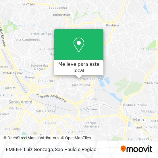 EMEIEF Luiz Gonzaga mapa