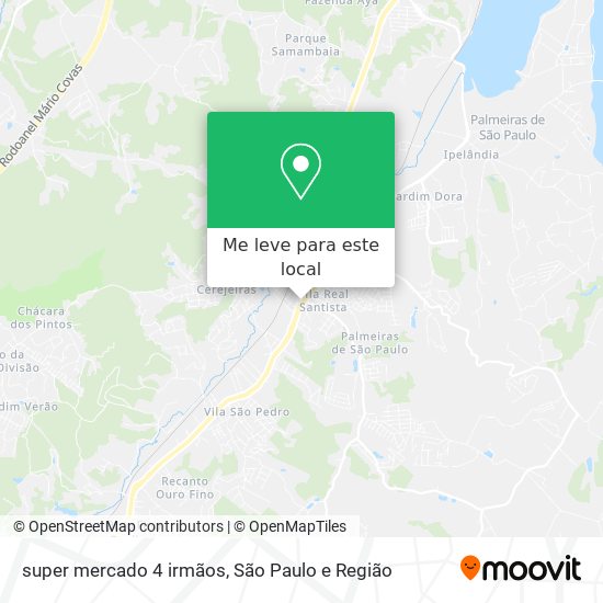 super mercado 4 irmãos mapa