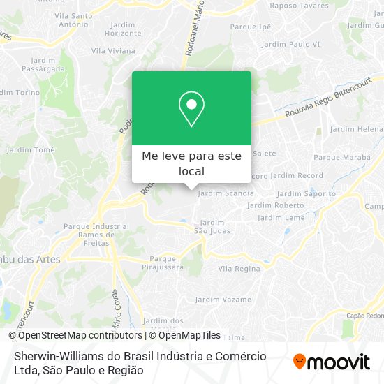 Sherwin-Williams do Brasil Indústria e Comércio Ltda mapa