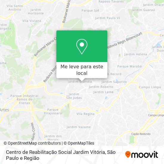 Centro de Reabilitação Social Jardim Vitória mapa