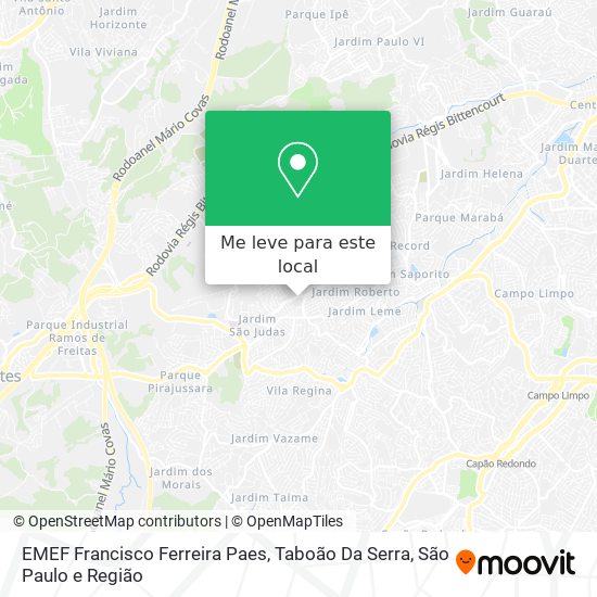 EMEF Francisco Ferreira Paes, Taboão Da Serra mapa