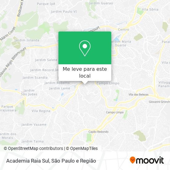 Academia Raia Sul mapa