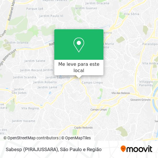 Sabesp (PIRAJUSSARA) mapa