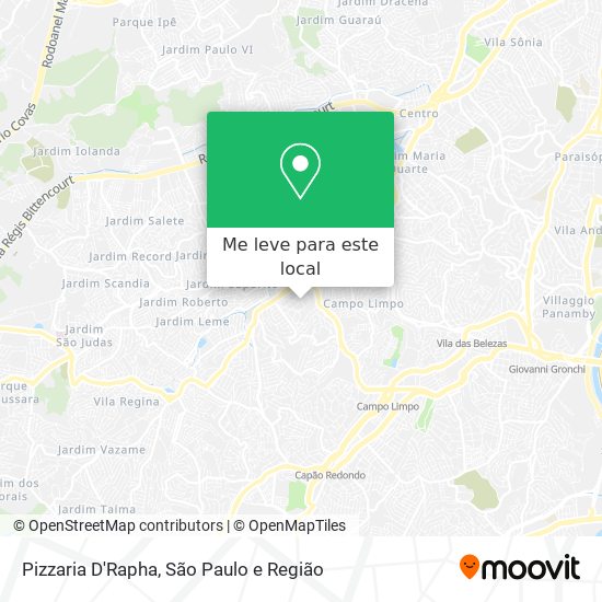 Pizzaria D'Rapha mapa