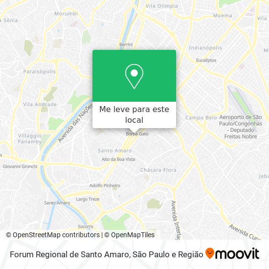 Forum Regional de Santo Amaro mapa