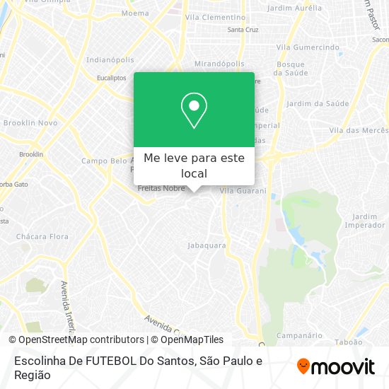 Escolinha De FUTEBOL Do Santos mapa