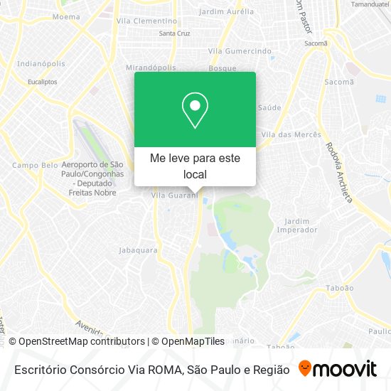 Escritório Consórcio Via ROMA mapa