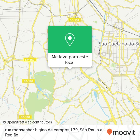 rua monsenhor higino de campos,179 mapa