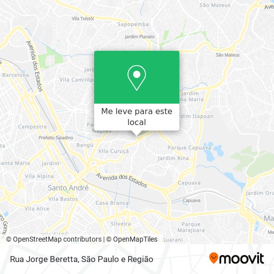 Rua Jorge Beretta mapa