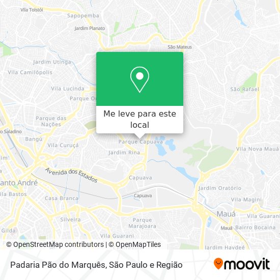 Padaria Pão do Marquês mapa
