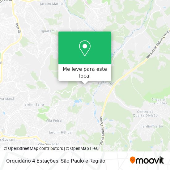 Orquidário 4 Estações mapa