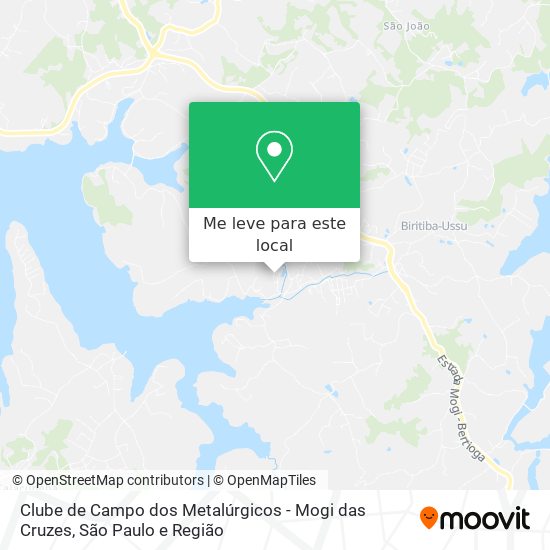 Clube de Campo dos Metalúrgicos - Mogi das Cruzes mapa