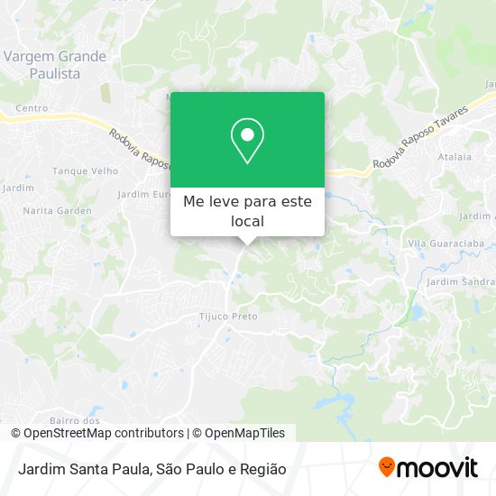 Jardim Santa Paula mapa