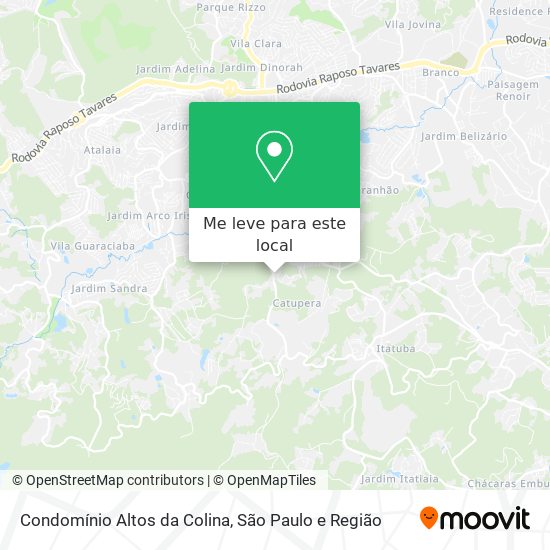 Condomínio Altos da Colina mapa