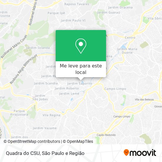 Quadra do CSU mapa