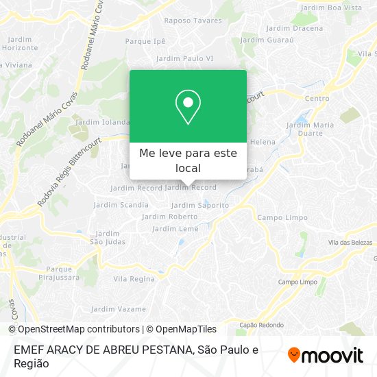 EMEF  ARACY DE ABREU PESTANA mapa