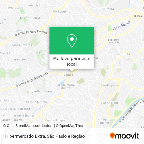 Hipermercado Extra mapa