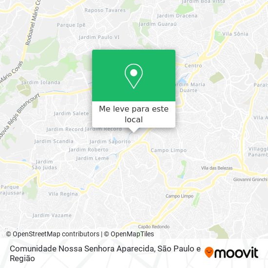 Comunidade Nossa Senhora Aparecida mapa