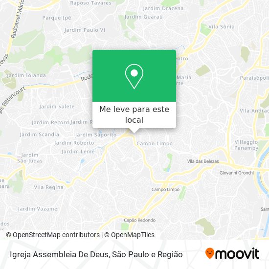 Igreja Assembleia De Deus mapa