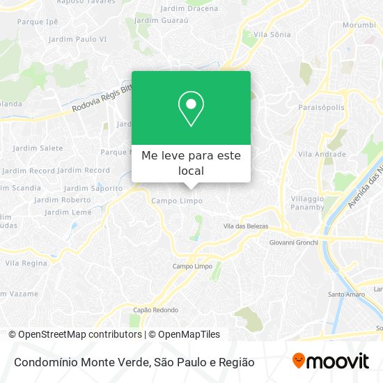 Condomínio Monte Verde mapa