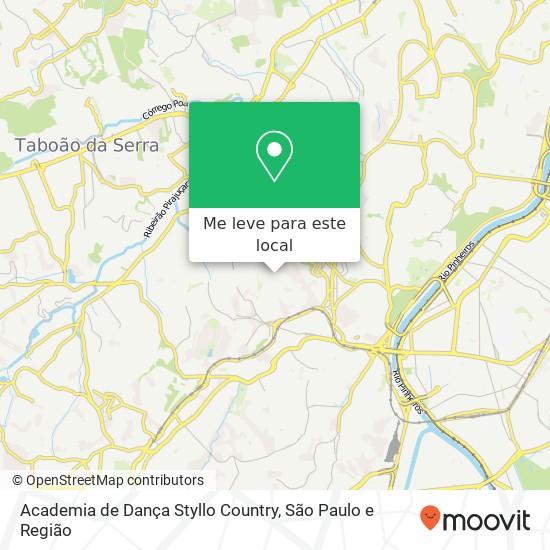 Academia de Dança Styllo Country mapa